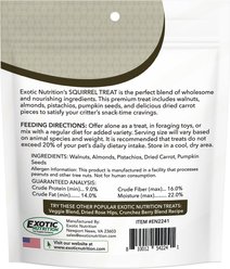 Exotic Nutrition Critter Selects Squirrel Treats, 3-oz bag slide 2 of 4