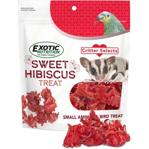 Exotic Nutrition Critter Selects Sweet Hibiscus Small Pet Treats, 1.75-oz bag