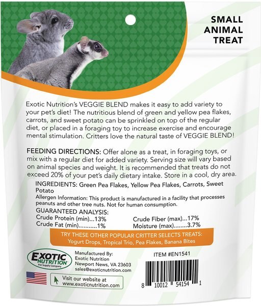 eCOTRITION Veggie Chews Small Animal Treat