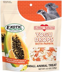 Exotic Nutrition Critter Selects Yogu Drops with Papaya Small Animal Treats, 4.5-oz bag