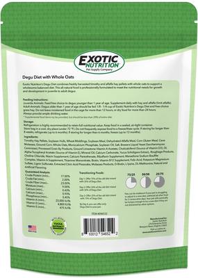 Show full view: Exotic Nutrition Degu Diet Food, 2.5-lb bag slide 5 of 5