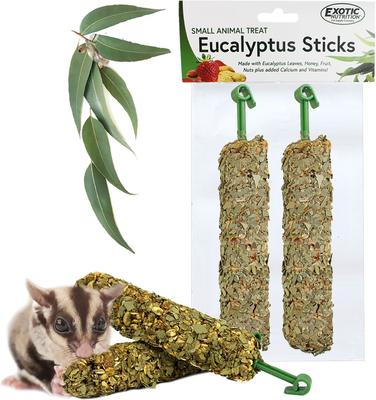 Show full view: Exotic Nutrition Eucalyptus Sticks Sugar Glider Treats, 2 count slide 4 of 5