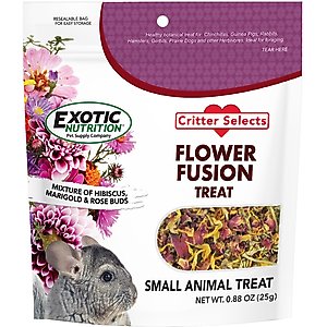 Exotic Nutrition Flower Fusion Small Pet Treats, 0.88-oz bag
