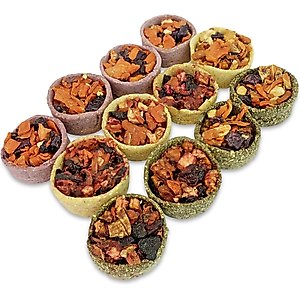Exotic Nutrition Fruit & Veggie Tarts Small PetTreat, 1-oz bag, 12 count