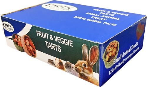 Show full view: Exotic Nutrition Fruit & Veggie Tarts Small PetTreat, 1-oz bag, 12 count slide 3 of 10