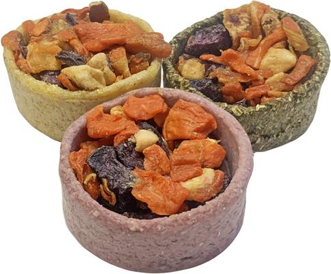 Show full view: Exotic Nutrition Fruit & Veggie Tarts Small PetTreat, 1-oz bag, 12 count slide 4 of 10