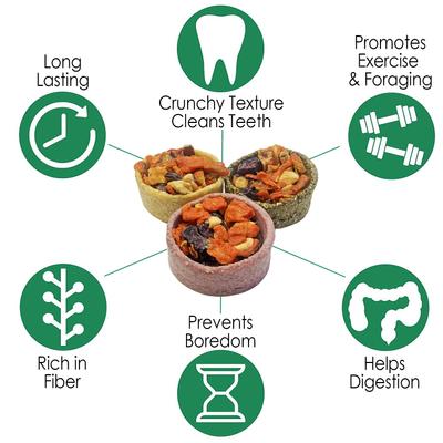 Show full view: Exotic Nutrition Fruit & Veggie Tarts Small PetTreat, 1-oz bag, 12 count slide 7 of 10