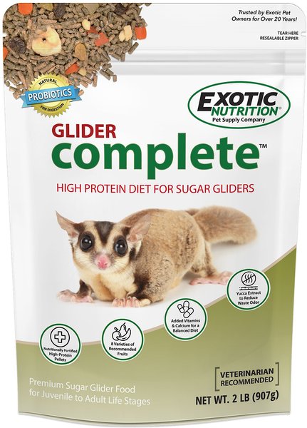 Exotic Nutrition Glider Complete Sugar Glider Food