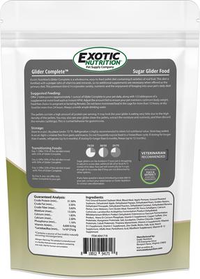 Show full view: Exotic Nutrition Glider Complete Sugar Glider Food, 2-lb bag slide 2 of 9