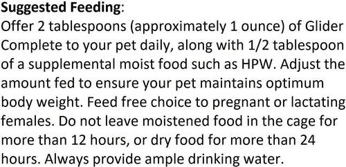 Show full view: Exotic Nutrition Glider Complete Sugar Glider Food, 2-lb bag slide 5 of 9