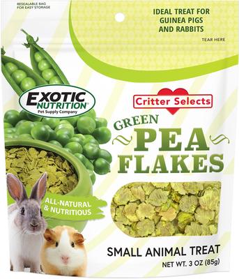 Show full view: Exotic Nutrition Green Pea Flakes Small Pet Treats, 1-lb slide 6 of 7