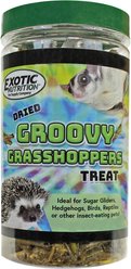 Exotic Nutrition Groovy Grasshoppers Small Animal Treats, 1.41-oz jar