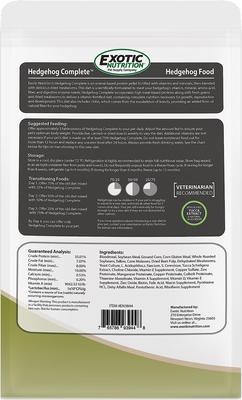 Show full view: Exotic Nutrition Hedgehog Complete Hedgehog Food, 5-lb bag slide 2 of 8