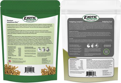 Show full view: Exotic Nutrition Hedgehog Food Starter Kit slide 4 of 5