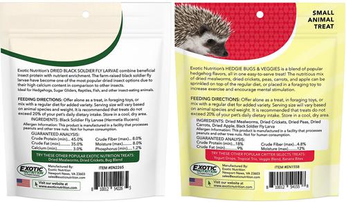 Show full view: Exotic Nutrition Hedgehog Food Starter Kit slide 5 of 5