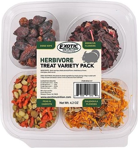 Exotic Nutrition Herbivore Variety Pack Small Pet Treats