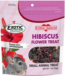 Exotic Nutrition Hibiscus Flower Small Pet Treats, 1-oz bag