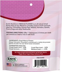 Exotic Nutrition Hibiscus Flower Small Pet Treats, 1-oz bag slide 2 of 5