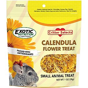 Exotic Nutrition Marigold Calendula Officinalis Flower Small Pet Treats, 1-oz bag