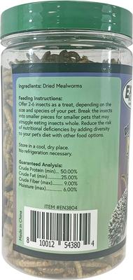 Show full view: Exotic Nutrition Mealworm Munchies Hedgehog & Sugar Glider Treats, 1.96-oz jar slide 2 of 5
