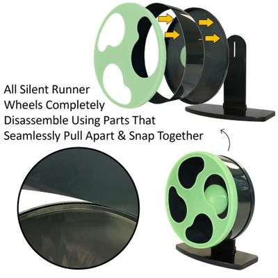 Show full view: Exotic Nutrition Moon Runner Silent Hamster Exercise Wheel slide 4 of 9