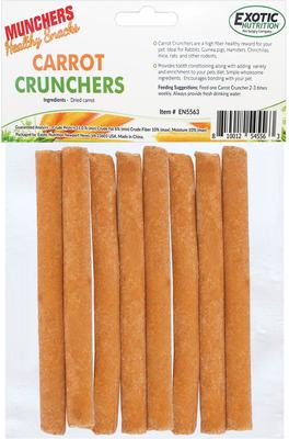 Show full view: Exotic Nutrition Munchers Carrot Crunchers Small Animal Treat slide 2 of 7