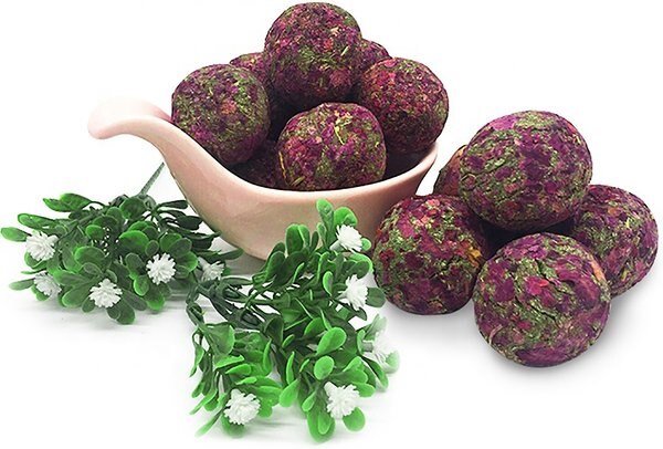 Show full view: Exotic Nutrition Munchers Rose Petals & Timothy Chew Balls Small Animal Treats, 6 count slide 3 of 5
