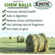 Show in main carousel: Exotic Nutrition Munchers Rose Petals & Timothy Chew Balls Small Animal Treats, 6 count slide 4 of 5