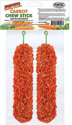 Show full view: Exotic Nutrition Munchers Sticks with Carrot Small Pet Treats, 2 count slide 2 of 6