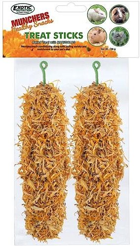 Exotic Nutrition Munchers Sticks with Marigold Small Pet Treats