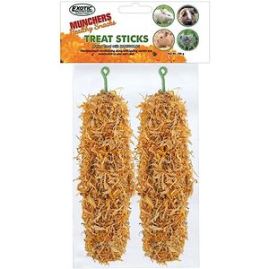 Exotic Nutrition Munchers Sticks with Marigold Small Pet Treats, 2 count