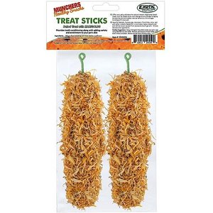 Exotic Nutrition Munchers Sticks with Marigold Small Pet Treats, 2 count