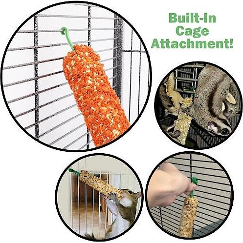 Show full view: Exotic Nutrition Munchers Sticks with Strawberry Small Pet Treats, 2 count slide 4 of 6