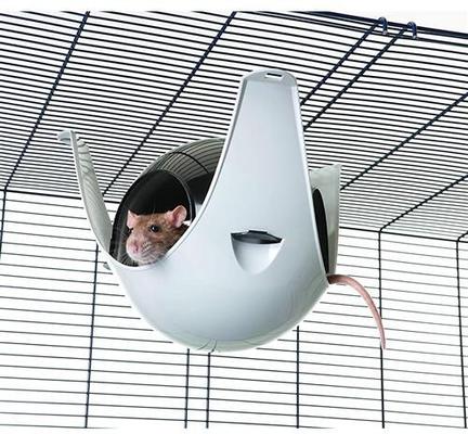 Show full view: Exotic Nutrition Nap Nook Small Pet Hideout, Blue, Small slide 4 of 5