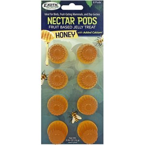 Exotic Nutrition Nectar Pods Honey Small Pet Treats, 16-gm, 8-pack