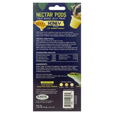 Show full view: Exotic Nutrition Nectar Pods Honey Small Pet Treats, 16-gm, 8-pack slide 6 of 9