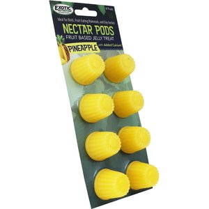 Exotic Nutrition Nectar Pods Pineapple Flavor Sugar Glider Treats, 8 count
