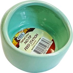 Exotic Nutrition No-Tip Ceramic Feed Station Green Small Pet Toy slide 2 of 4