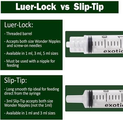 Show full view: Exotic Nutrition Syringes, 3-ml Luer Tip, 24-pack slide 2 of 9