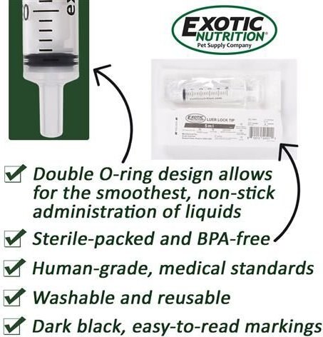 Exotic Nutrition Syringes, 3-ml Luer Tip