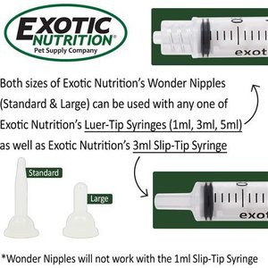 Exotic Nutrition O-Ring Syringes, 3-ml Slip Tip, 24-pack