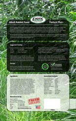 Exotic Nutrition Pasture Plus+ Adult Rabbit Food, 5-lb bag slide 2 of 4