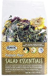 Exotic Nutrition Pasture Plus+ Salad Essentials Rabbit Treats, 6-oz box