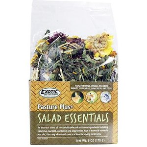 Exotic Nutrition Pasture Plus+ Salad Essentials Rabbit Treats, 6-oz box