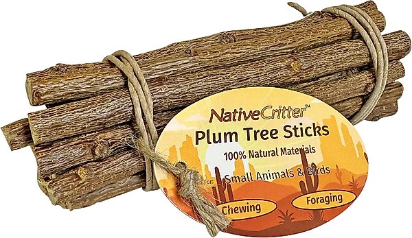 Show full view: Exotic Nutrition Plum Tree Sticks Small Pet Chew Toy slide 1 of 2