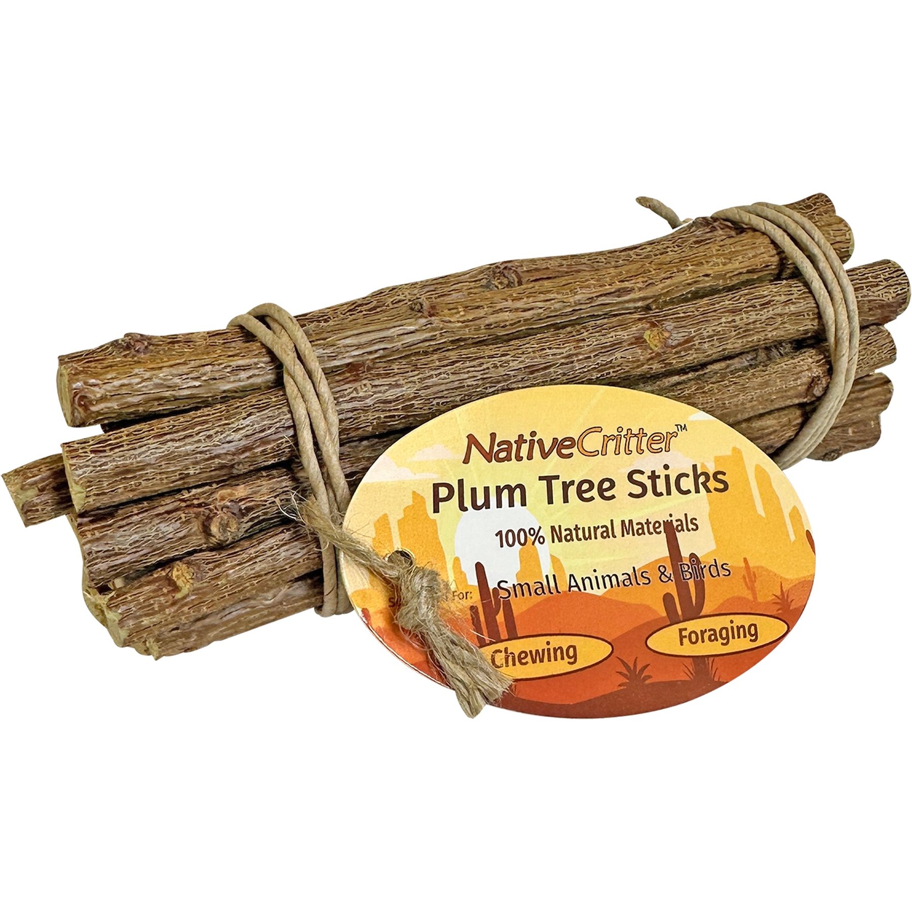 Exotic Nutrition Plum Tree Sticks Small Pet Chew Toy