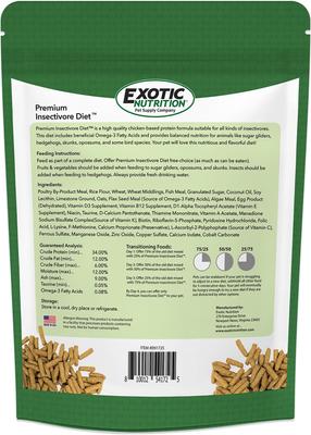 Show full view: Exotic Nutrition Premium Insectivore Diet Small-Pet Food, 8-lb bag slide 2 of 5