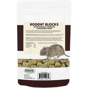 Exotic Nutrition Rodent Blocks Small Animal Food, 1-lb bag
