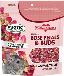 Exotic Nutrition Rose Petals & Buds Small Pet Treats, 0.85-oz bag