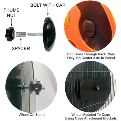 Show full view: Exotic Nutrition Silent Runner Small Animal Exercise Wheel, Glow slide 8 of 9